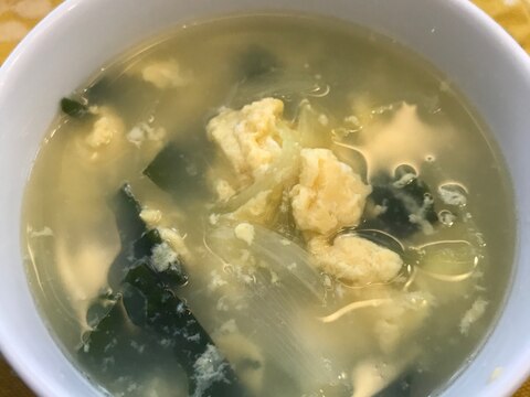 ふんわりたまごの中華風スープ！